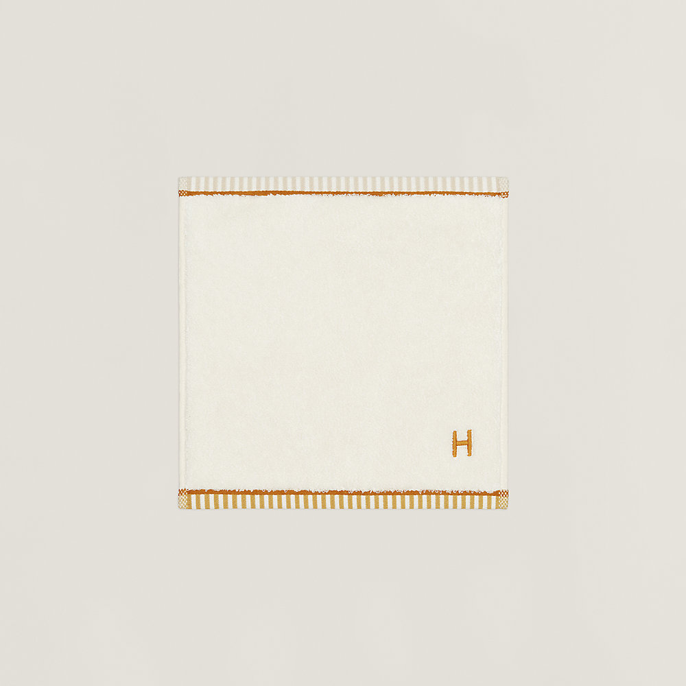 カレ・タオル 《ヴィス・ヴェルサ》 - ホワイト | Hermès - エルメス